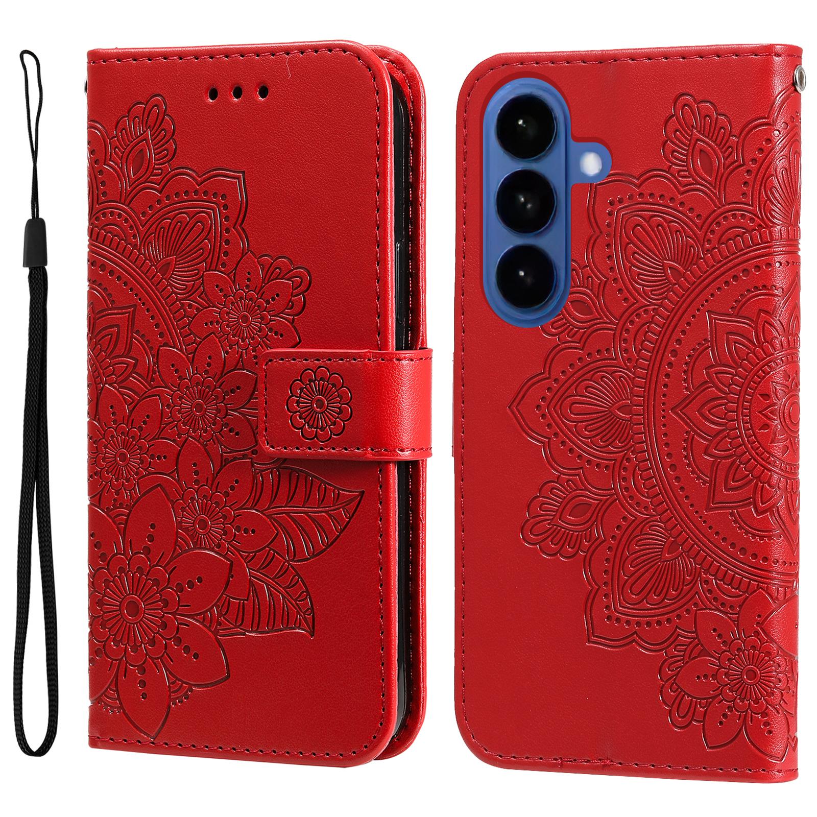 

For Samsung Galaxy S26/S26 Pro Case Floral Pattern PU Leather Wallet Stand Phone Cover