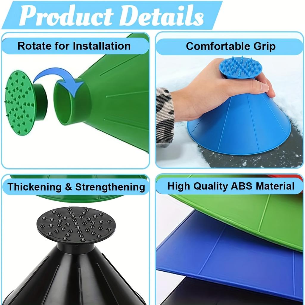 Car-mounted Snow Removal Shovel Car Window Magic Ice Scraper Oil Funnel Windshield Snow Remove Shovel Ice Scraper Cleaning Brush