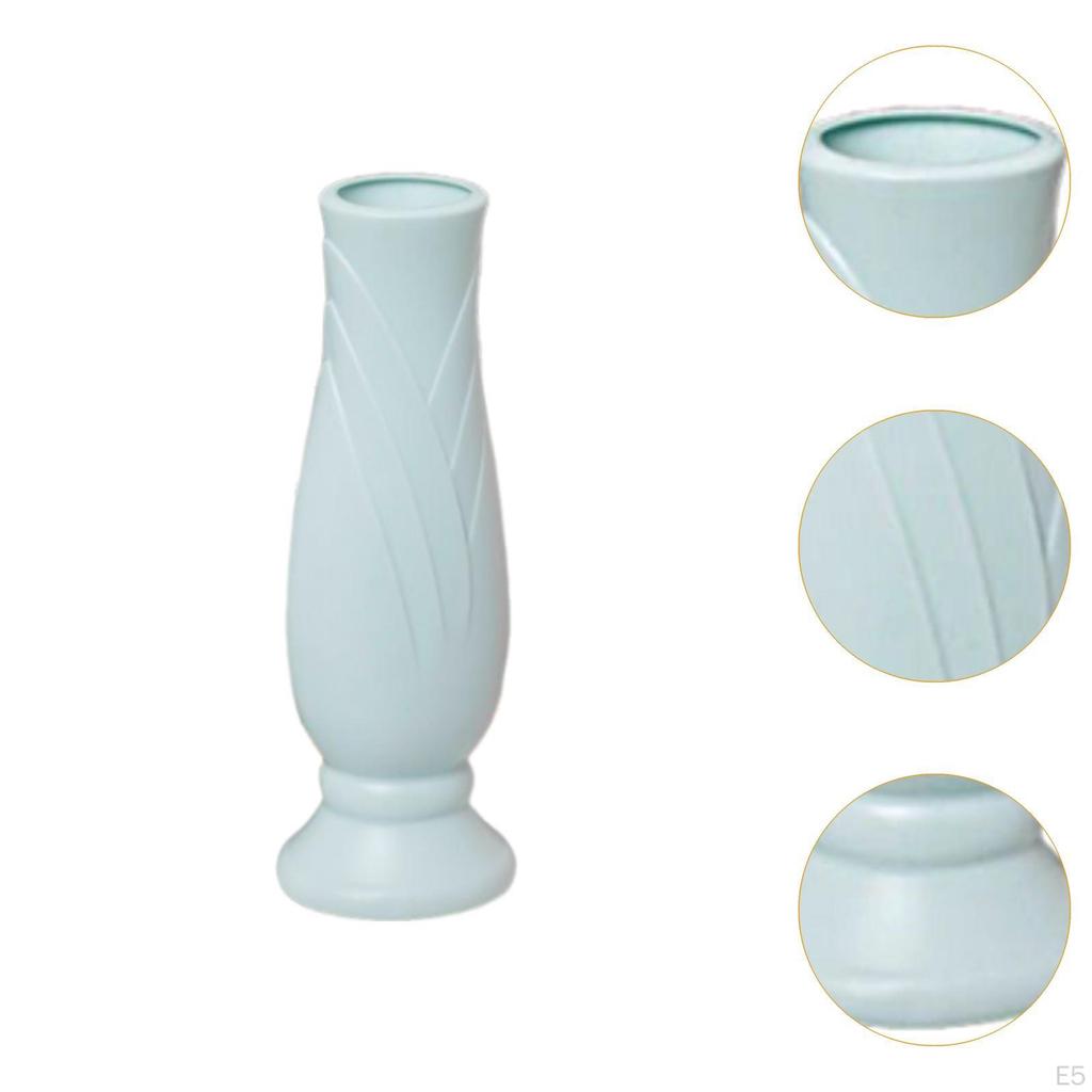 Decorative Unbreakable Modern Collectible Bud Vase for Indoor Farmhouse Restaurant Entryway