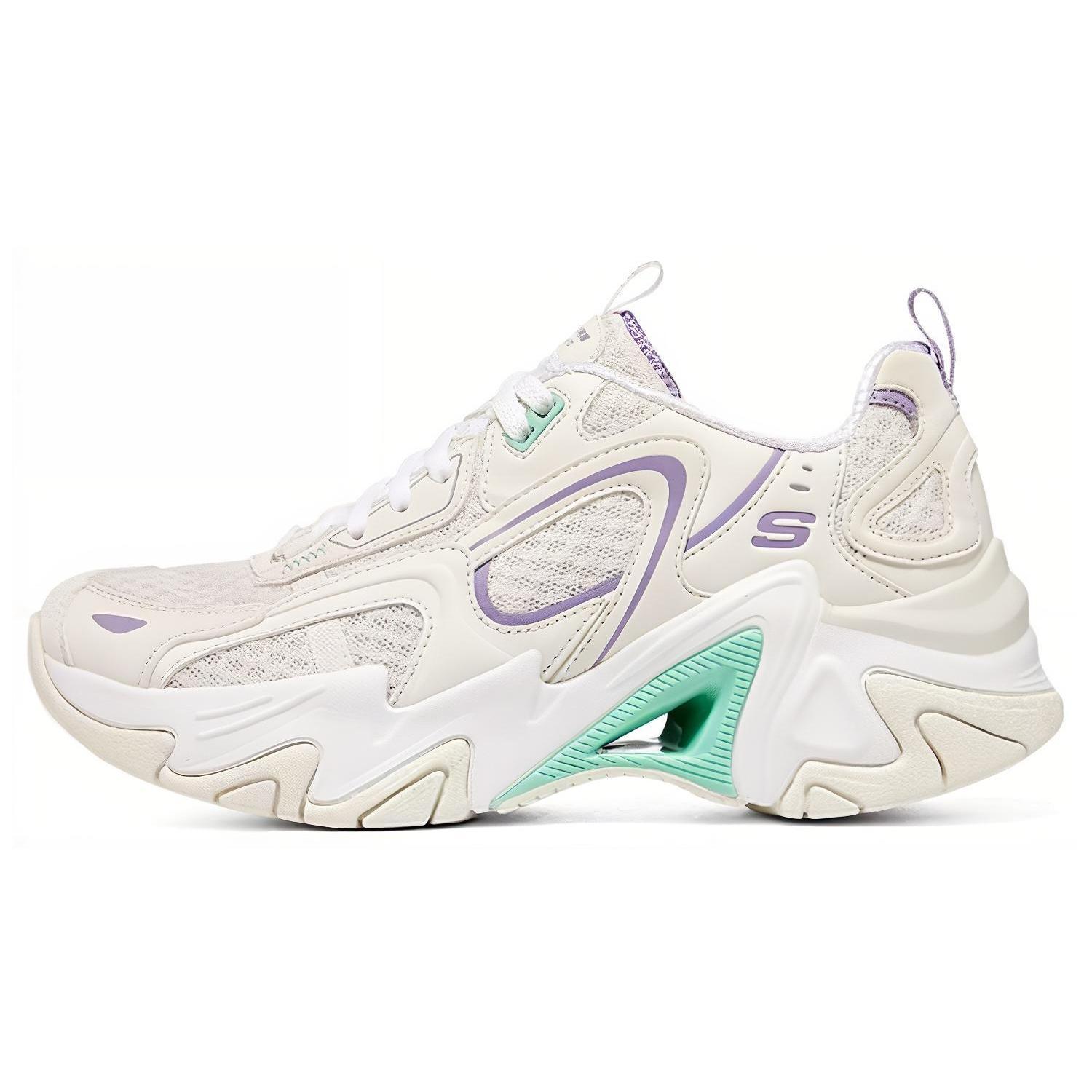 (WMNS) Skechers Stamina V3 White Purple Green Women s 896181-WMLT EU 38.5