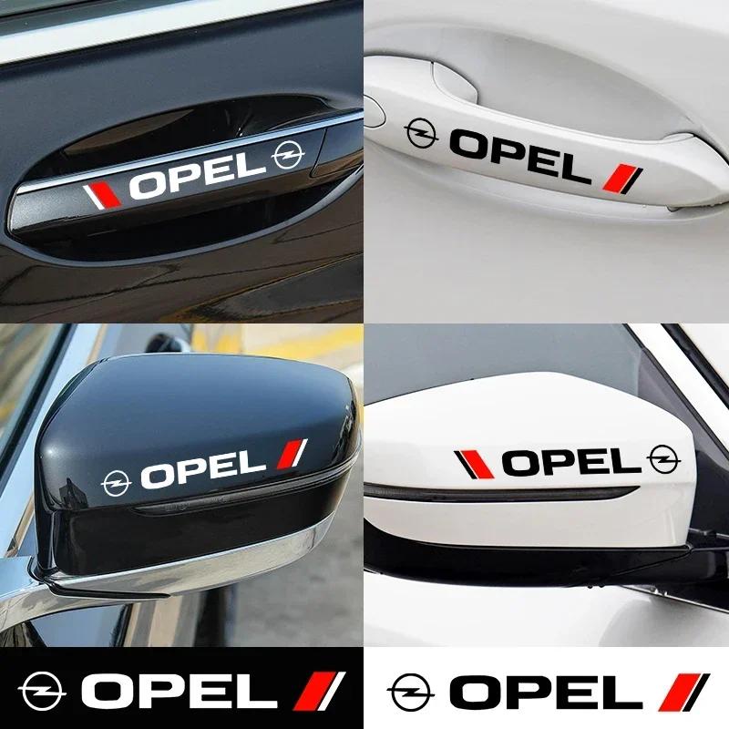 4pcs Car Door Handle Sticker Vinyl Decal For Opel Astra H G J Insignia Mokka Zafira Corsa Vectra C D Antara Combo Accessories