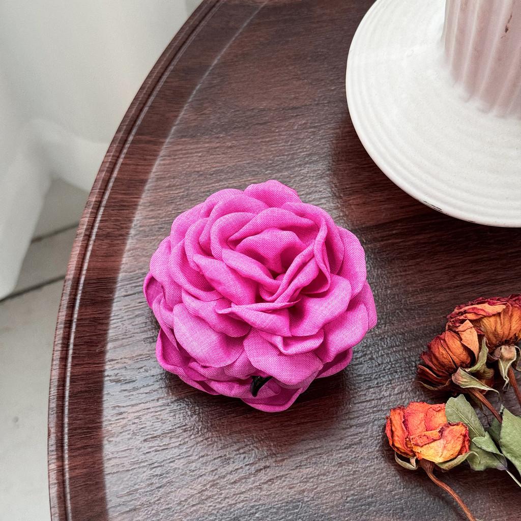 Elegant Summer Rose Flower Hair Clip For Effortless Updos And Fashionable Styles