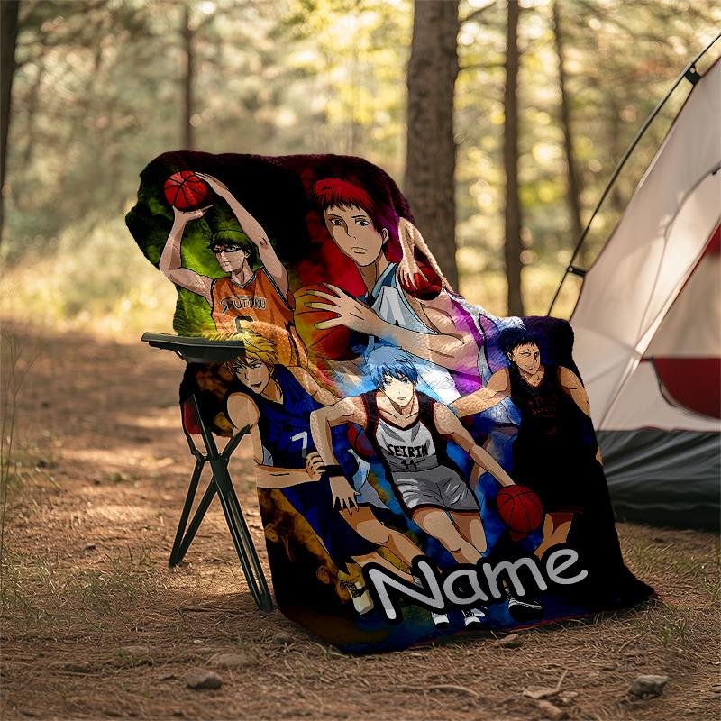 Personalized Custom Name Blanket - Kuroko's Basketball Print Design,Blanket for Sofa,Bed,Travel,Camping - Soft and Warm, Great Gift