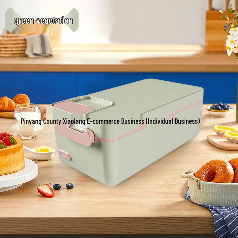 

304 Stainless Steel Cordless Heated Lunch Box for Office – Insulated, Water-Free, Self-Heating Bento Box