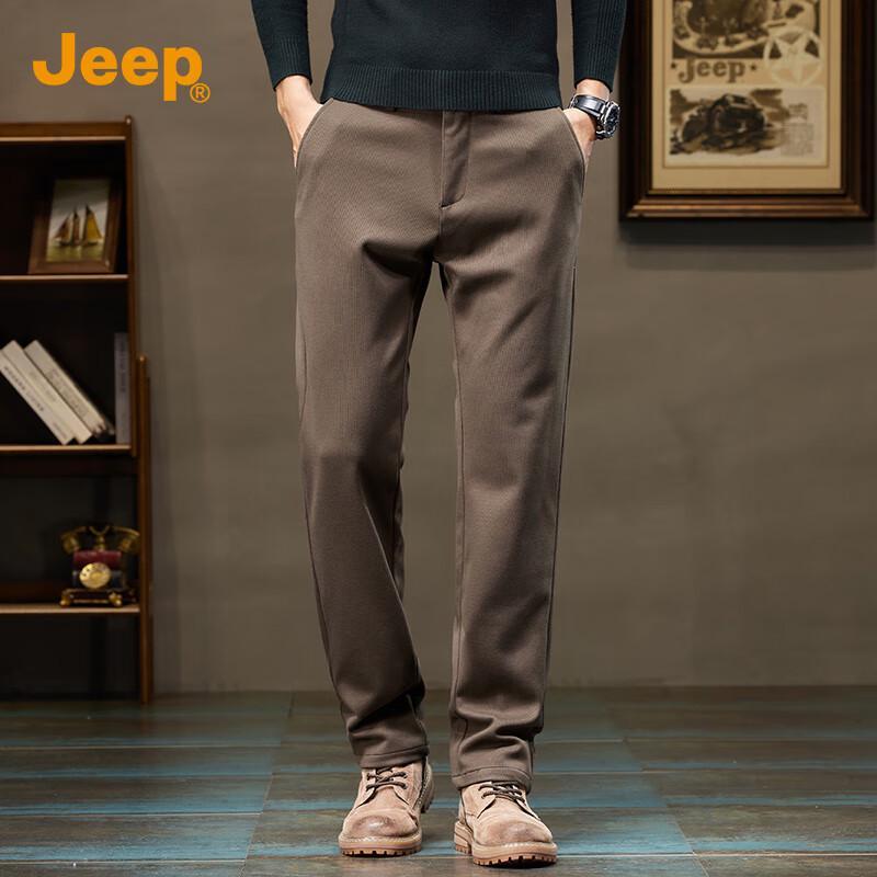 Jeep Men's 2025 Autumn Business Casual Straight-Fit Pants