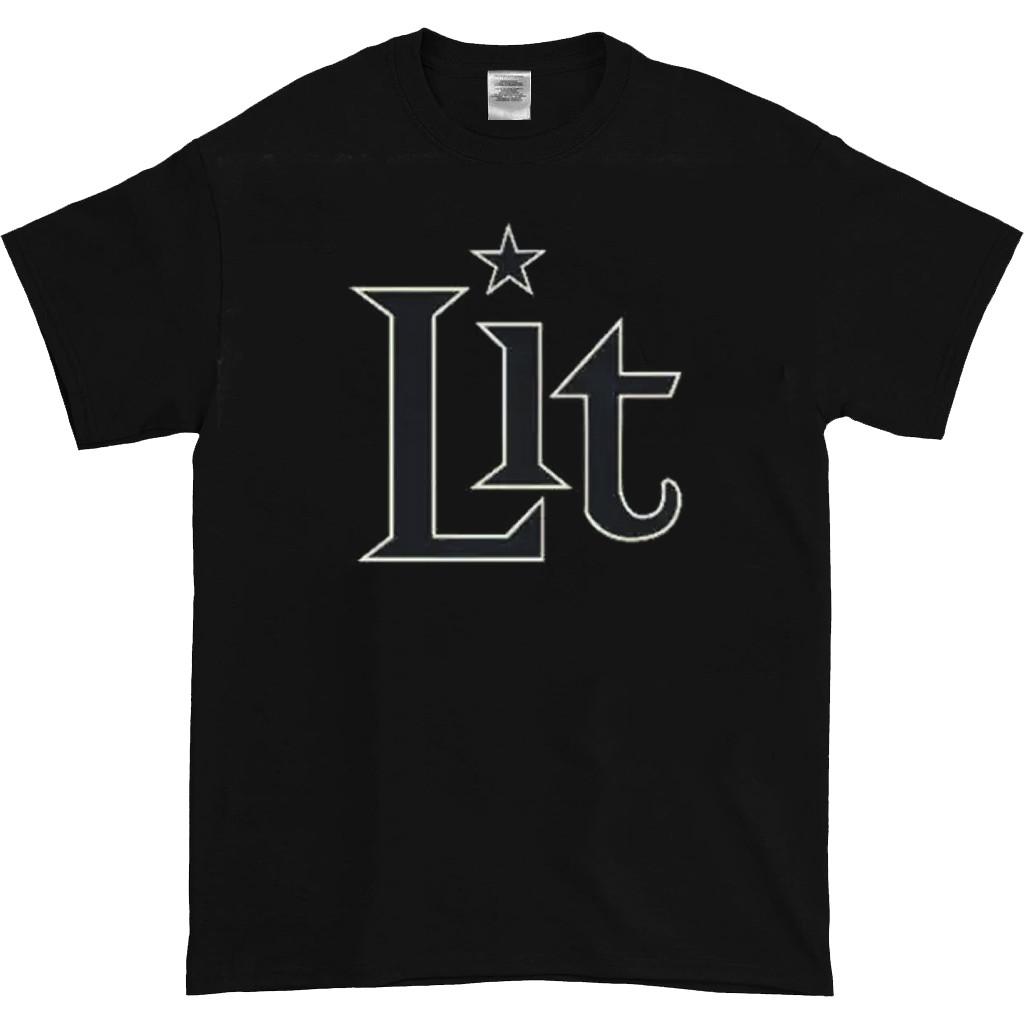 

Lit Band Basic Logo Cotton T Shirt Full Size S-5XL 5XL різнокольоровий