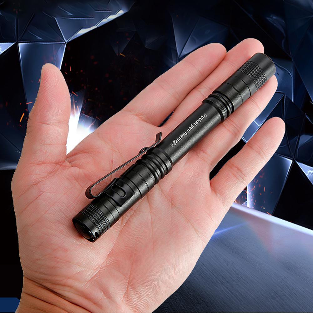 Premium 365nm UV Flashlight for Mineral Detection Currency Verification Pet Stain Check Mini Portable with Pen Clip C3Y8