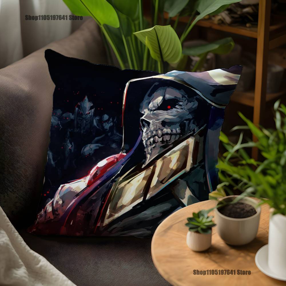 Anime O-Overlords Pillow Case For Sofa Decor Car Office Room Printing Cushion Cover Decorations and Protector 12x12Inch