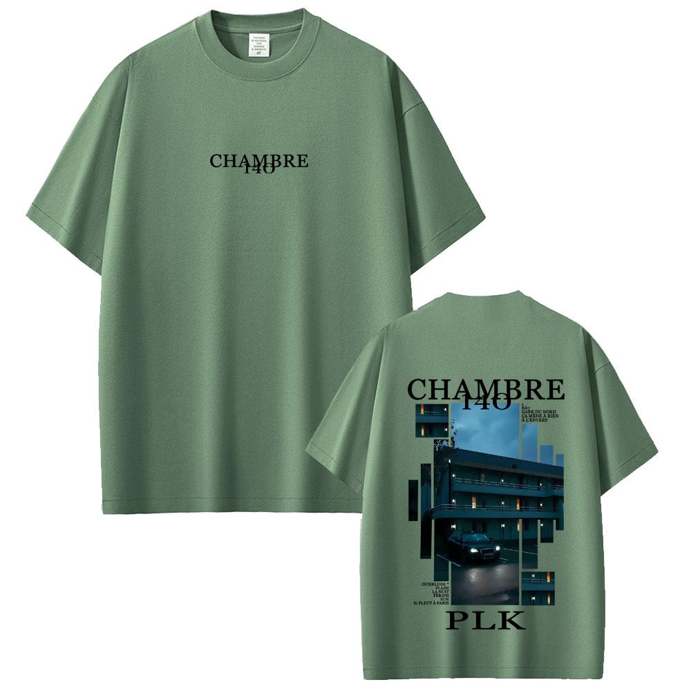 

Rapper PLK Chambre 140 Album Graphic Tshirt Summer Men Women Hip Hop Fashion Pop Music Tshirt Male Vintage Oversized Streetwear 4XL