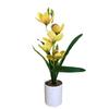 Cymbidium Rolfe Faberi Flusssteine Bonsai Simulierte Blume Topf Für Deko Hotel