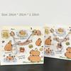 Creative Capybara Handbag Large Capacity Cartoon Paper Bags Foldable Storage Bags