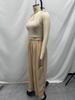 2025 European Autumn/Winter Women's Cotton Linen Wide-Leg Pants with Pockets - Loose & Slimming Design