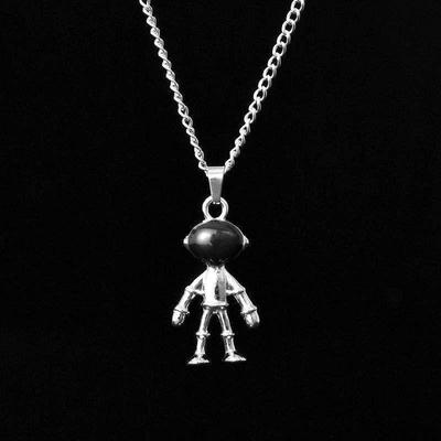 Collana con ciondolo a forma di robot astronauta alla moda per bambini