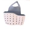 Adjustable Button-type Sink Draining Hanging Bag Kitchen Faucet Sponge Double-layer Draining Hanging Basket