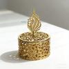 Vergoldete runde Süßigkeitenbox - Für nahöstliche arabische Hochzeiten, Babypartys & Gastgeschenke