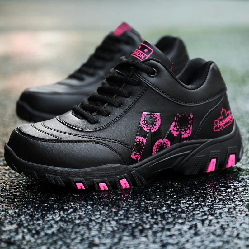 

Women Sneakers Women Casual Shoes PU Leather Waterproof Non Slip Soft Sole Lightweight Comfortable Sports Walking Shoes 40