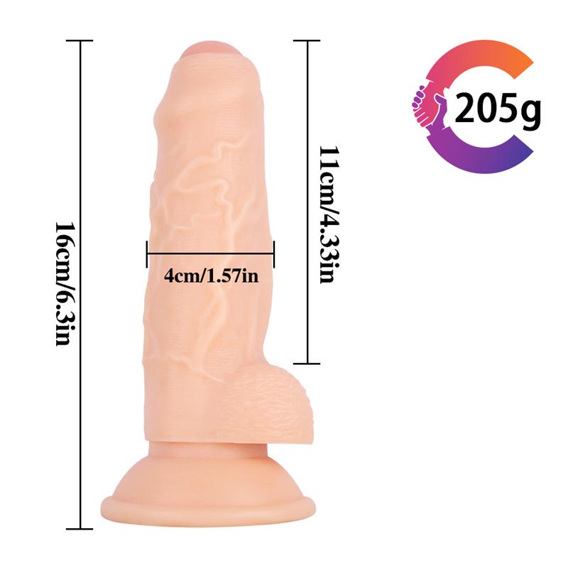 Revolver Střední předkožka Hlava Malý penis Falešný JJ Penis Mužské a ženské sexuální produkty pro dospělé