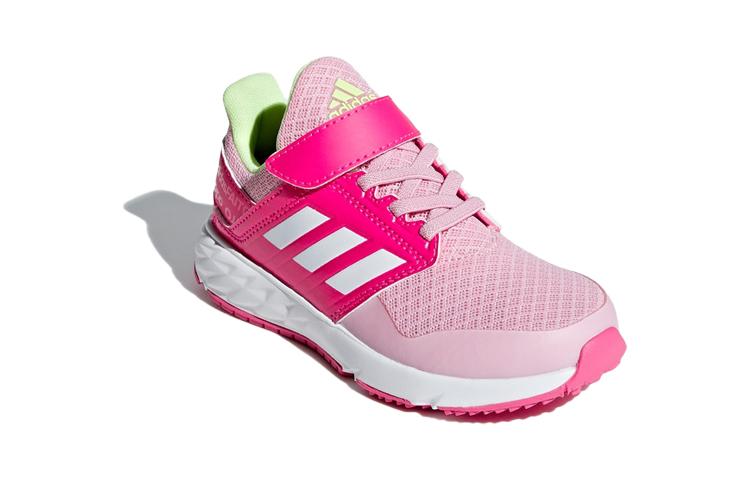 adidas Fortafaito EL K Comfortable Slip Resistant And Breathable Low Top Kids' Running Shoes Pink White Kids' F36104