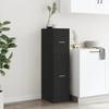 Apothecary Cabinet Black 30 X 41 X 118 Cm Particleboard