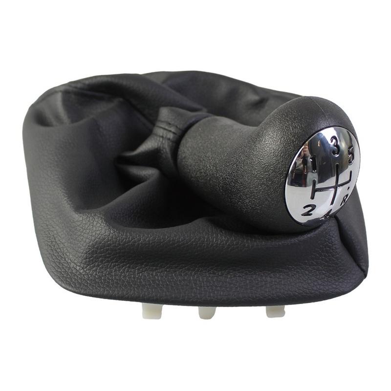 Manual Transmission Part Black Gear Shift Knob Plastic And Artificial Leather Vehicle Interior Upgrade For Renault Express