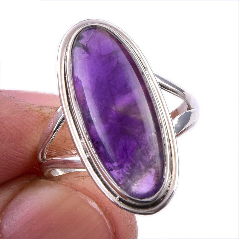 

Natural Cacoxenite Gemstone 925 Solid Sterling Silver Jewelry Ring Size 7 I2t99