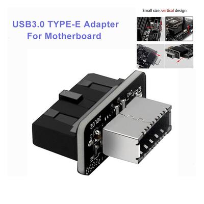 90-Grad-USB-Typ-E-Adapter für Gehäusefrontplatte mit Typ-C-Anschluss für PC-Motherboard