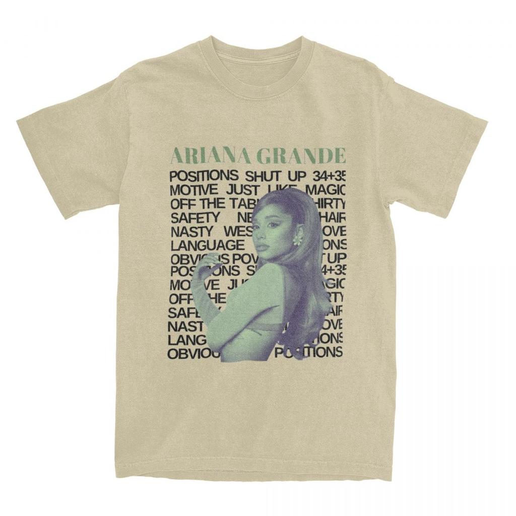Ariana Grandes 2024 Music Tour TShirt Singer Hipster TShirts ShortSleeved Awesome Tops Summer Cotton Plus Size Tees