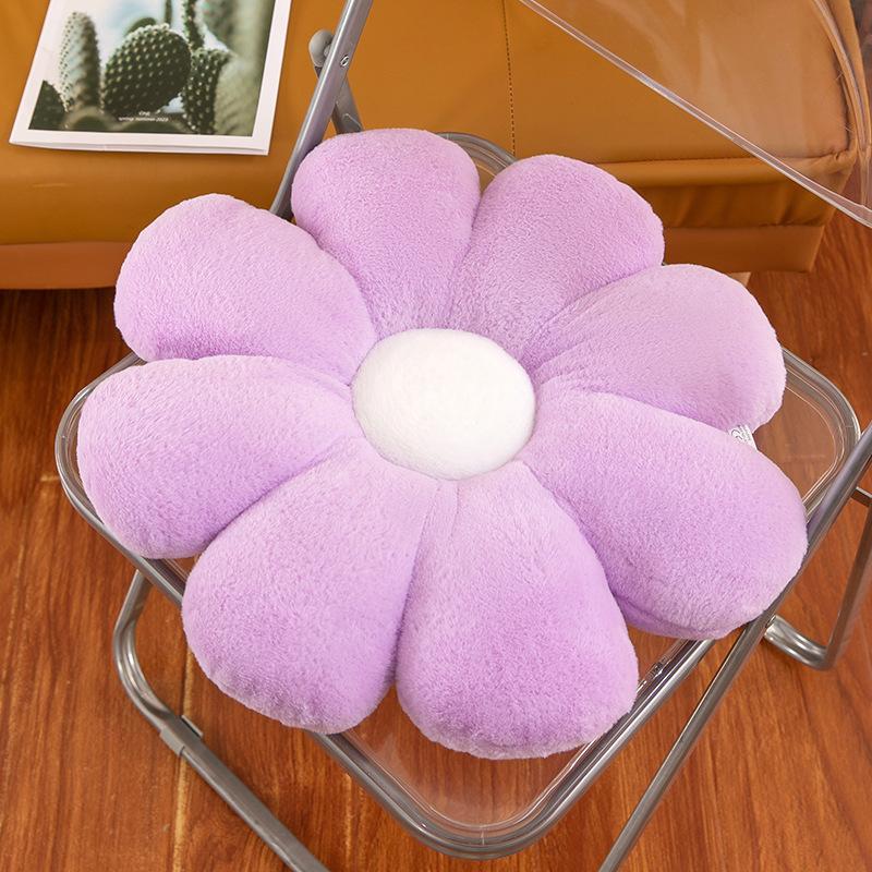 Living Room Sofa Plush Cushion Sunflower Car Cushion Home Decoration Flower Ornaments PP Cotton Filled Soft Three-dimensional Flower Shaped Pillow