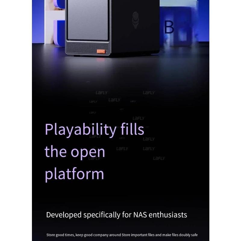 AOOSTAR 2025Intel Quad Core N150 MiniPC Home Cloud HDD a 4 Alloggiamenti SSD Doppio Display USBType-C Doppia LAN Archiviazione Domestica NAS Computer