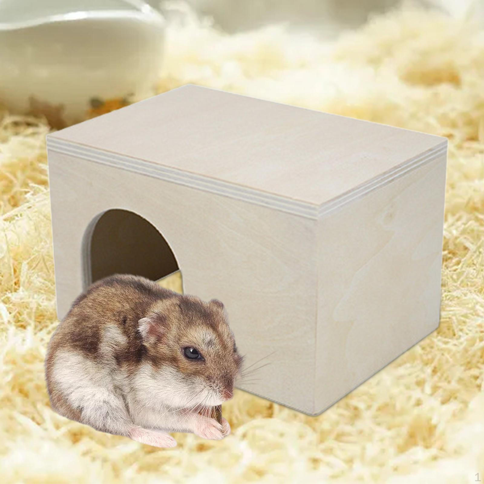 

Аксессуары для клеток, маленький замок для домашних животных, дом с лестницей, убежище для хомяков, деревянное животное Flat Top