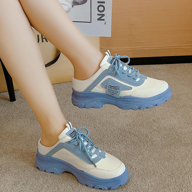 

Весна/осень Baotou Shallow Mouth со шнуровкой, удобные модные тапочки, новые нескользящие повседневные туфли на плоской подошве с геометрическим узором для женщин 39