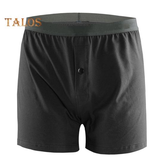 

Мужские трусы-боксеры со средней посадкой, эластичным поясом и пуговицами спереди, U-образные выпуклые шорты, удобные трусики для сна, повседневная одежда L серый