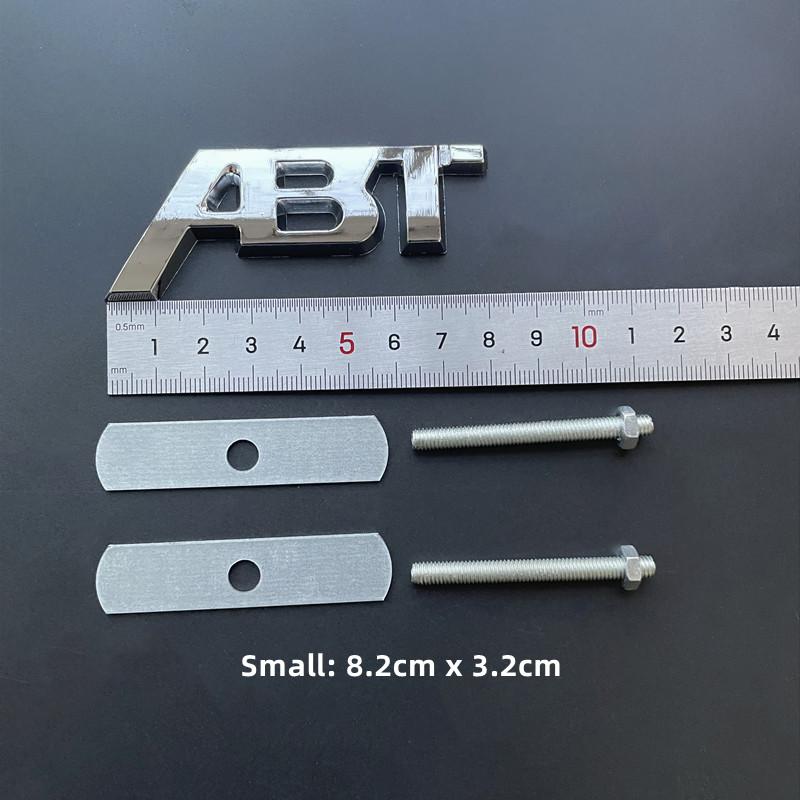3D Metal ABT Logo Grill Emblem Car Trunk Badge  Sticker Accessories