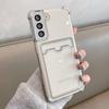 Card Holder Bag Transparent Case For Samsung A56 A36 A26 A16 A17 A07 A35 A55 5G A54 A53 A25 A71 A73 S26 Edge S25 Ultra S24 Cover