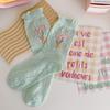 Aurora See-Through Flower Pastel Lace Colored Mock Socks
