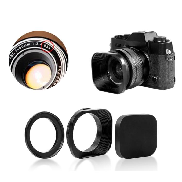 Mirrorless Camera Lens Hood, Aluminum Build Various Size Prevents Lens Ghosting 37/39/40.5/46/43/49mm
