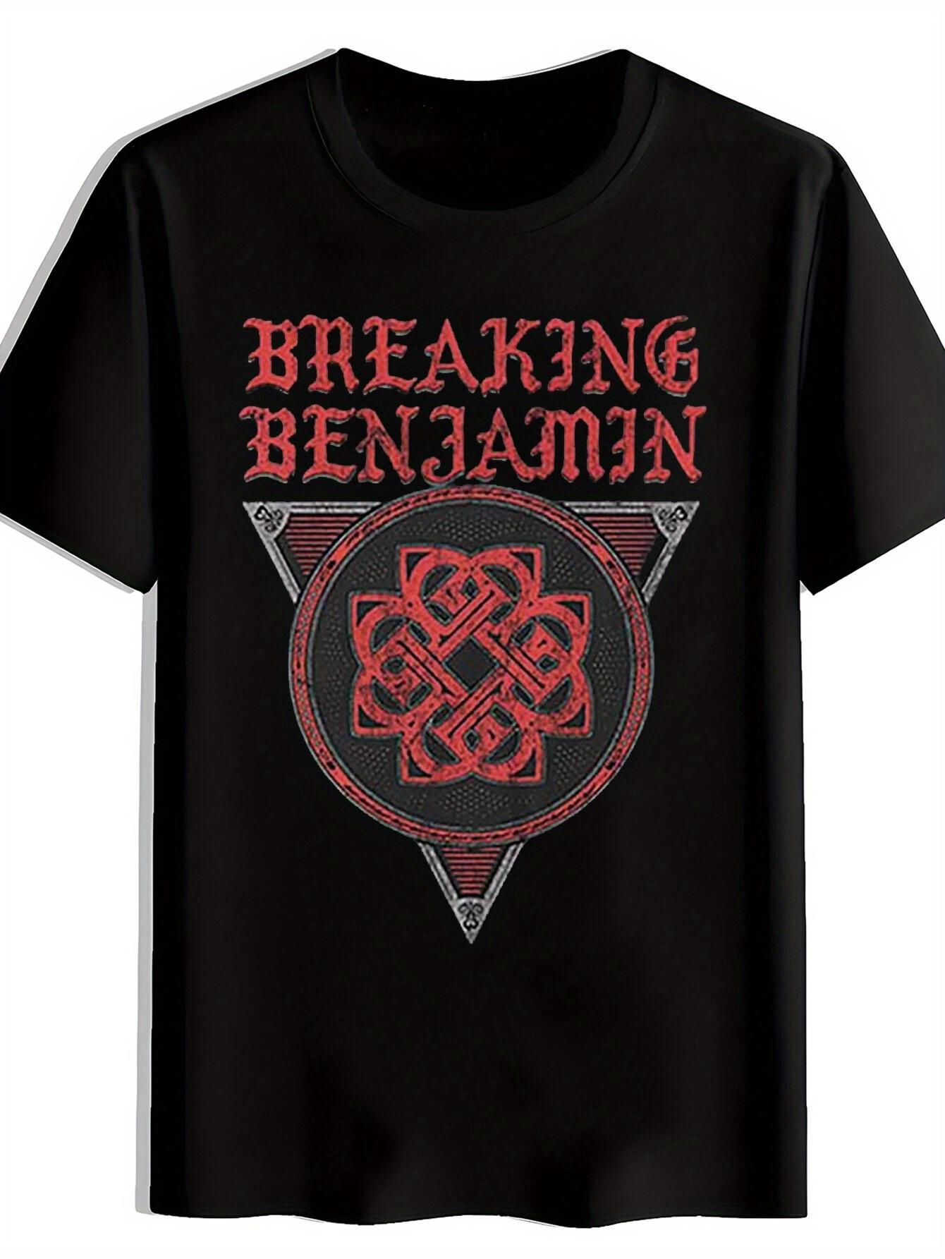 T-shirt BREAKING BENJAMIN Round Badge Print L