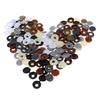 50Pc Hinged Plastic Screw Fold Caps Button For Car Furniture Decorative Cover