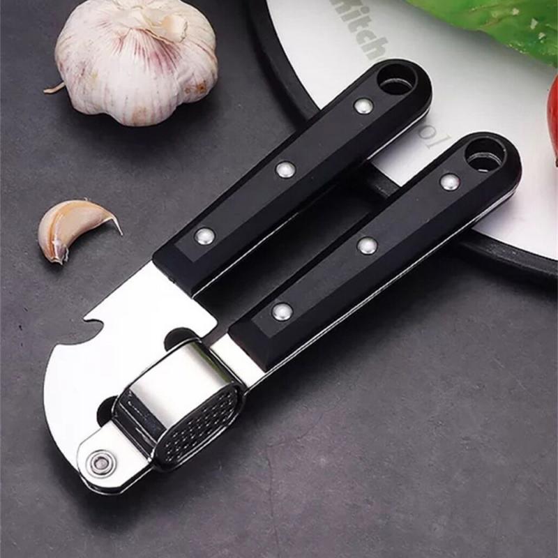 Zinc Alloy Garlic Press Manually Mashed Garlic Machine Garlic Crusher Handheld Cooking Ginger Crusher Kitchen Tools