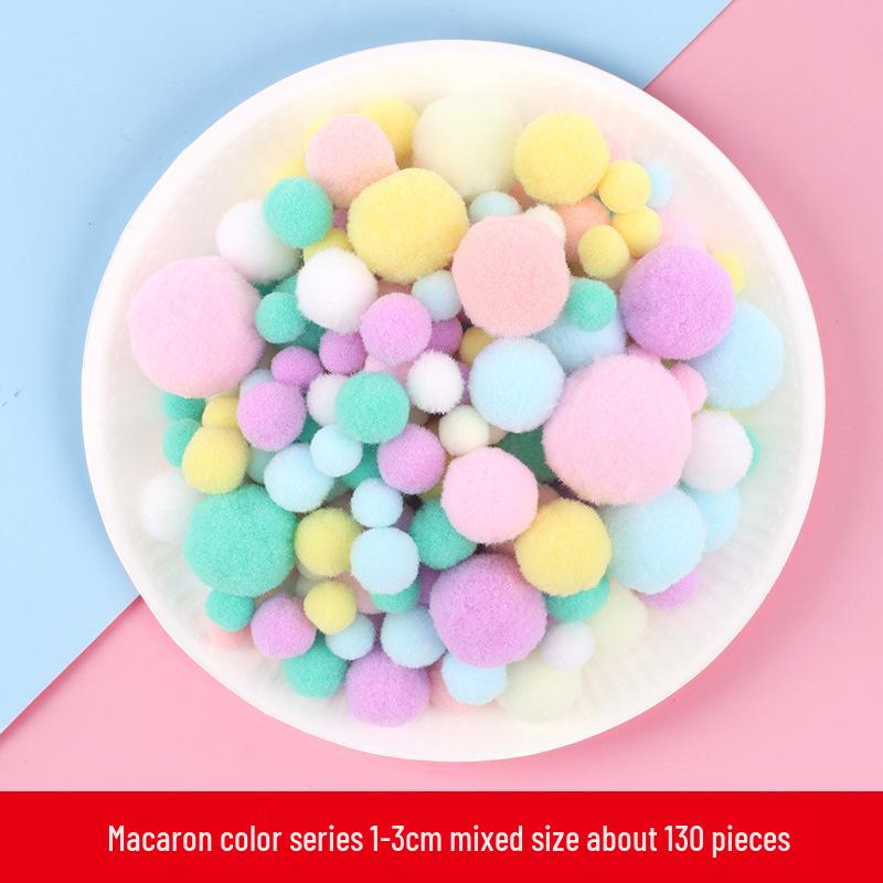 Colorful High Elastic Plush Pom Poms & Chenille Stems for DIY Crafts & Kindergarten Projects