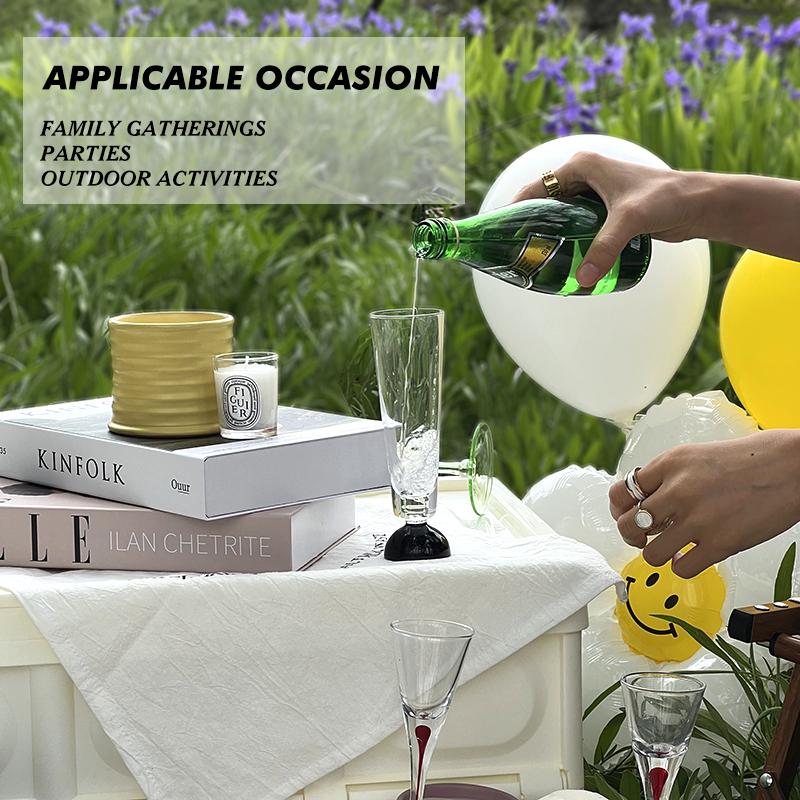 4.9oz Black Agate Champagne Glasses Creative Home Bar Wine Glass Drinkware Suitable For Birthday Christmas And Wedding Gifts