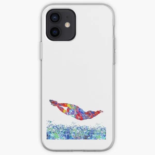 

Swimmer Iphone Tough Case Phone Case Customizable for iPhone X XS XR Max 6 6S 7 8 Plus 11 12 13 14 Pro Max Mini Pattern Photos iPhone 15 Pro Max