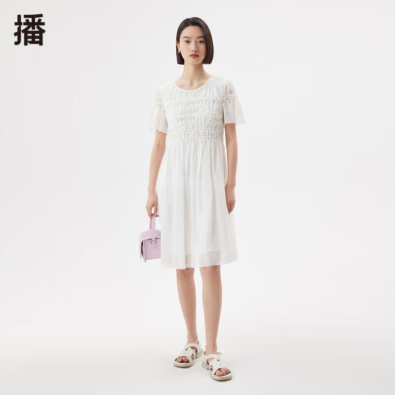 

Broadcast Women s Rhombus Smocked A-Line Dress L