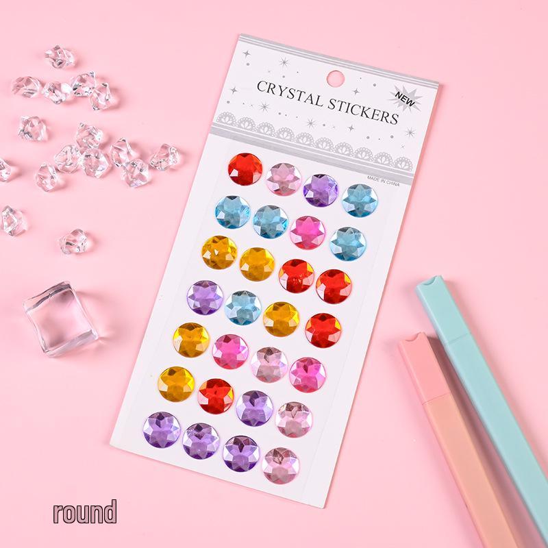 Educational Shiny Princess Gem Stickers for Girls - Crystal Diamonds Cartoon Dress-up Rewards