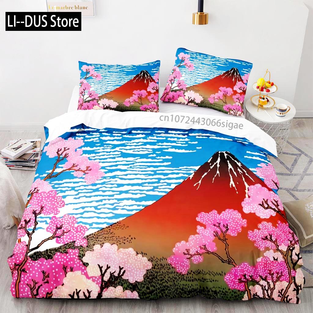 Bettwäsche Set Einzelbett Twin Full Queen King Size Japanischer Stil Bettwäsche Set Erwachsener Kinder Schlafzimmer Bettbezug Sets 3D Anime 011