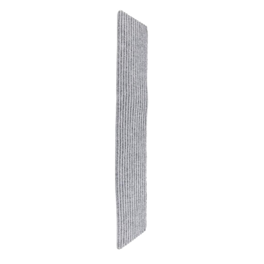 15 Pcs Stair Treads Cuttable Polyester Non Slip Soft Self Adhesive Stair Stripe Floor Mat CarpetGrey Stripes