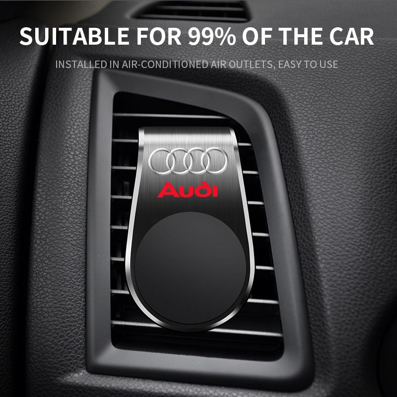 Metal Magnetic Car Phone Holder For Audi A1 A2 A3 A4 A5 A6 A7 A8 Q1 Q2 Q3 Q4 Q5 Q6 Q7 Q8 B5 B6 B7 B8 C5 C6 C7 C8 S4 S3 S5 S6 S7 S8
