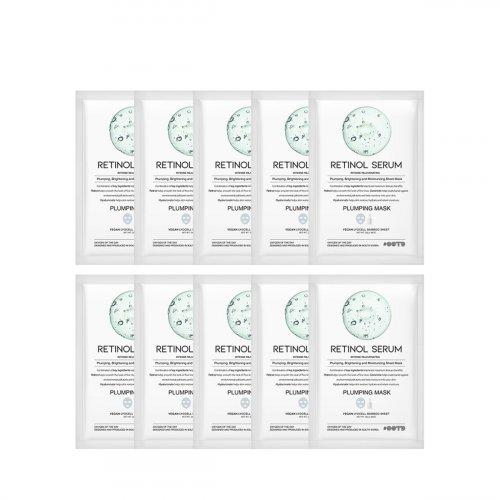 OOTD Beauty Retinol Serum Aufpolsternde Nährende Pflegemaske (10 Blätter)