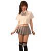 Sexy lingerie uniform seduction senior outfit sexy campus pleated skirt cosplay skirt suit