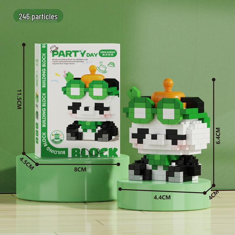 Zodiac Dragon Year Micro-Particle Building Blocks Educational Toys for Children